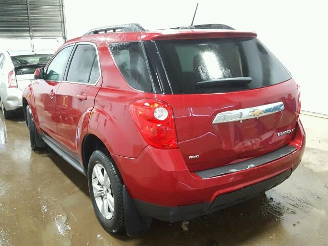 1GNFLFEK6FZ123862 - 2015 CHEVROLET EQUINOX LT RED photo 3