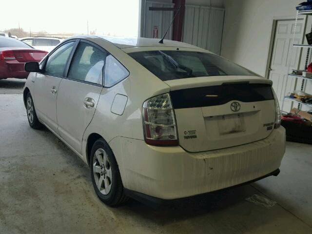 JTDKB20U367539147 - 2006 TOYOTA PRIUS WHITE photo 3