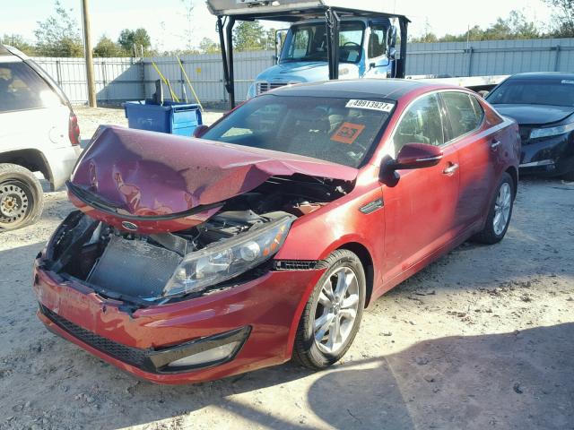 KNAGN4A73B5098897 - 2011 KIA OPTIMA EX MAROON photo 2