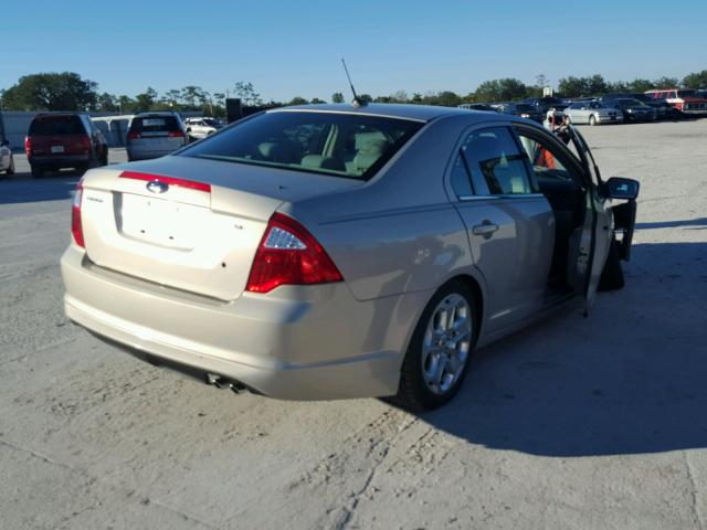 3FAHP0HA0AR283731 - 2010 FORD FUSION SE TAN photo 4