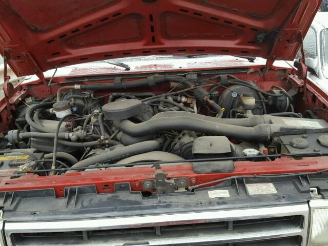 1FTHF26H6KPA85575 - 1989 FORD F250 RED photo 7