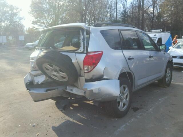 JTMZD33V066002874 - 2006 TOYOTA RAV4 SILVER photo 4