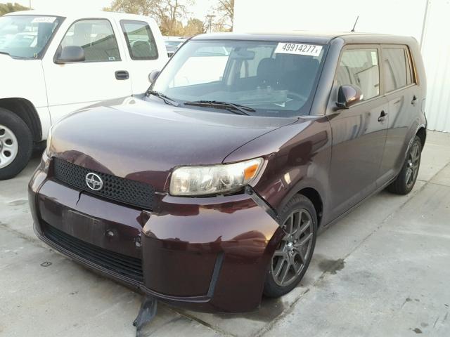 JTLKE50E491069322 - 2009 TOYOTA SCION XB MAROON photo 2