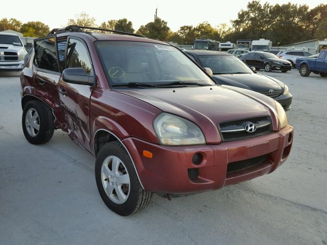 KM8JM12B56U280850 - 2006 HYUNDAI TUCSON GL RED photo 1