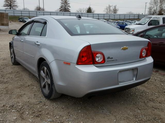 1G1ZC5E0XCF343526 - 2012 CHEVROLET MALIBU 1LT SILVER photo 3