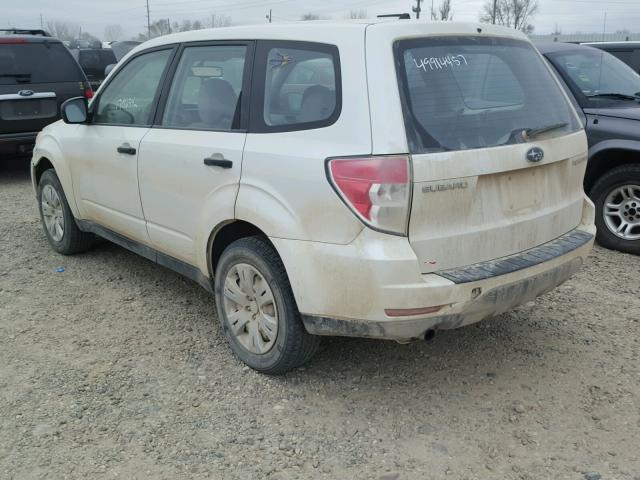 JF2SH616X9H747421 - 2009 SUBARU FORESTER 2 WHITE photo 3