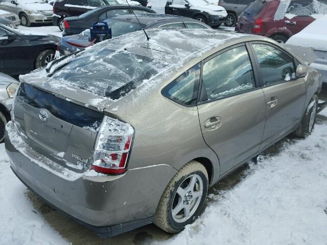 JTDKB20U777596226 - 2007 TOYOTA PRIUS GOLD photo 4