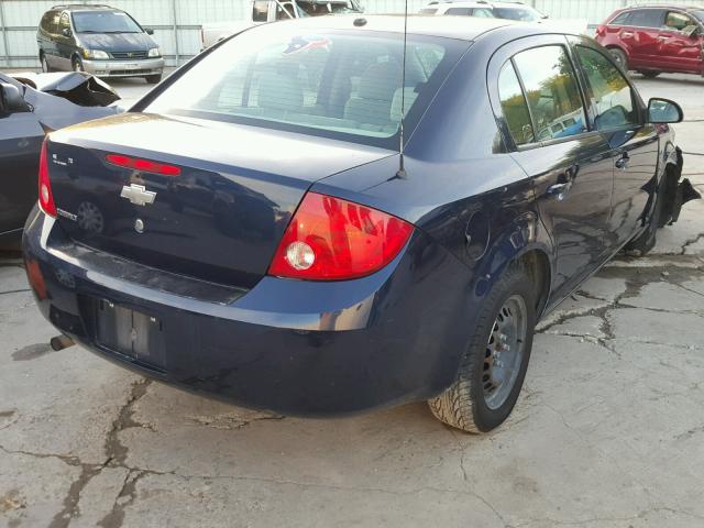 1G1AB5F53A7102134 - 2010 CHEVROLET COBALT LS BLUE photo 4