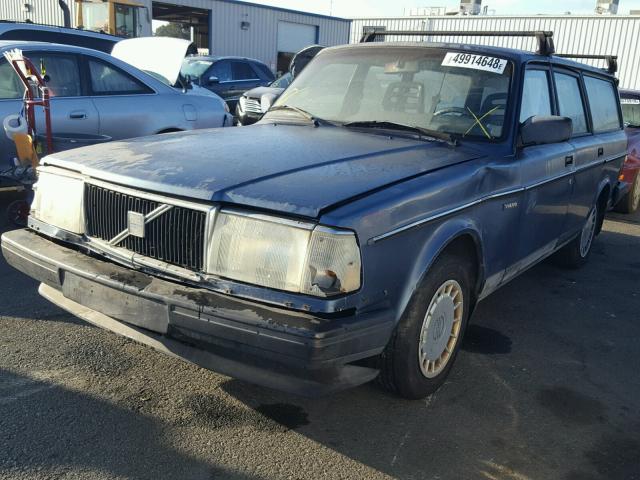 YV1AW8312P1940093 - 1993 VOLVO 240 BLUE photo 2