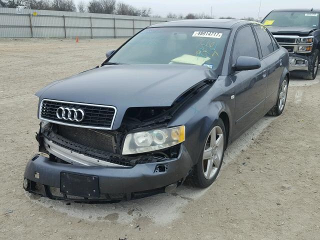 WAUJC68E94A276642 - 2004 AUDI A4 1.8T BLUE photo 2