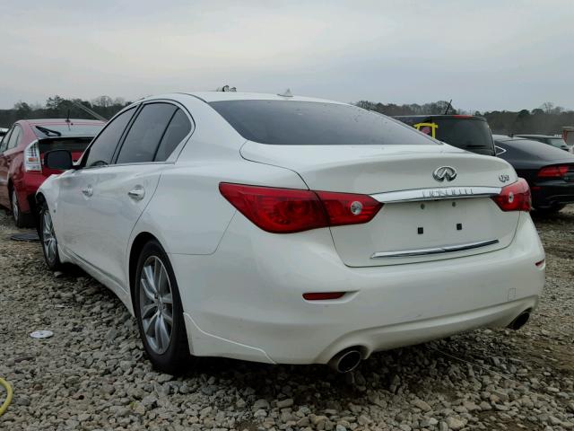 JN1BV7AP9EM680059 - 2014 INFINITI Q50 BASE Blanco foto 3