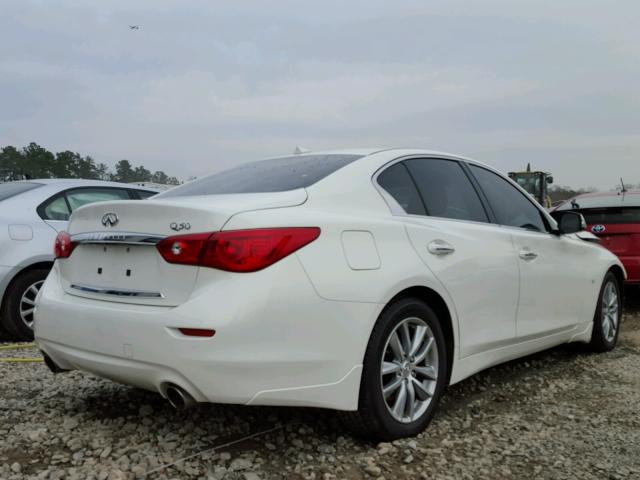 JN1BV7AP9EM680059 - 2014 INFINITI Q50 BASE Blanco foto 4