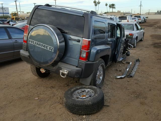 5GTDN136068311715 - 2006 HUMMER H3 GRAY photo 4