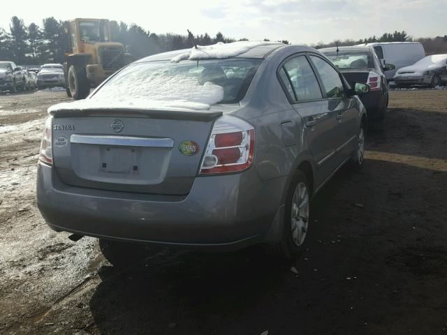 3N1AB6AP7CL627723 - 2012 NISSAN SENTRA 2.0 SILVER photo 4