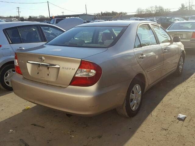 4T1BE32K13U668652 - 2003 TOYOTA CAMRY LE TAN photo 4