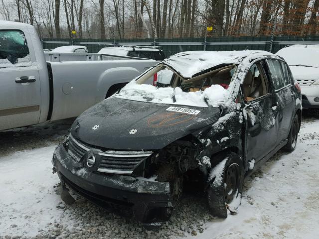 3N1BC13E47L367920 - 2007 NISSAN VERSA S BLACK photo 2