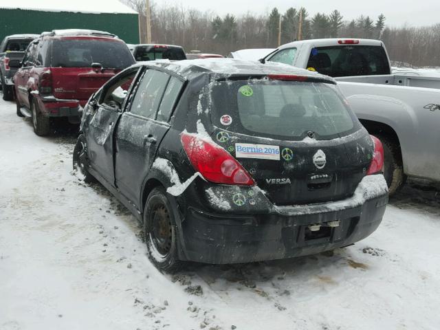 3N1BC13E47L367920 - 2007 NISSAN VERSA S BLACK photo 3