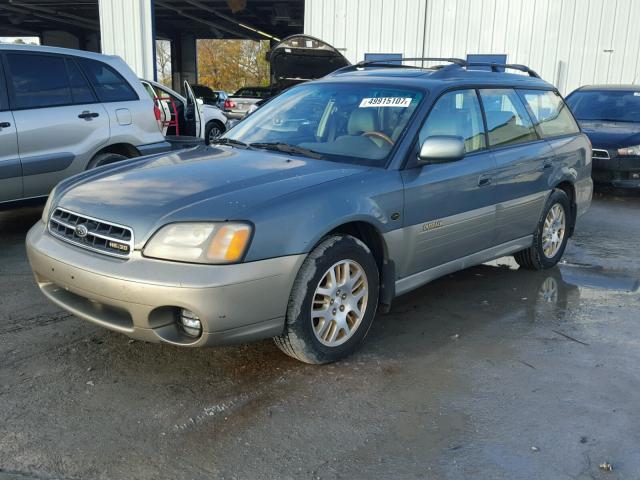 4S3BH806217637825 - 2001 SUBARU LEGACY OUT GREEN photo 2