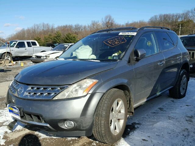 JN8AZ08W97W619694 - 2007 NISSAN MURANO SL GRAY photo 2