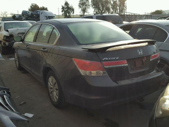 1HGCP2F32BA089462 - 2011 HONDA ACCORD LX GRAY photo 3