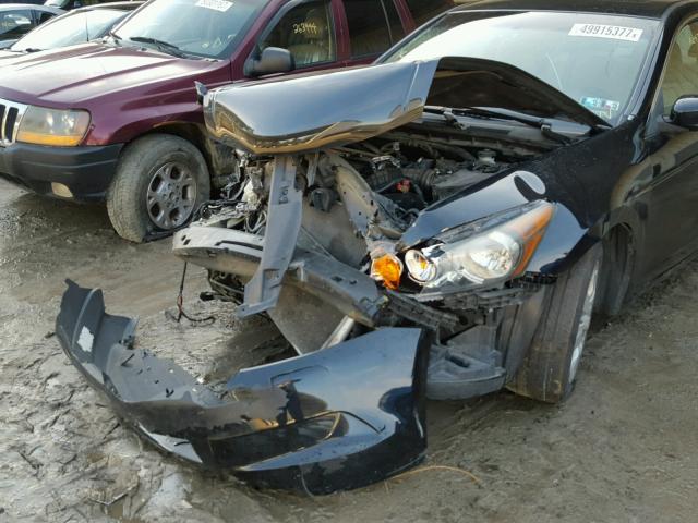 1HGCP26728A120771 - 2008 HONDA ACCORD EX BLACK photo 9