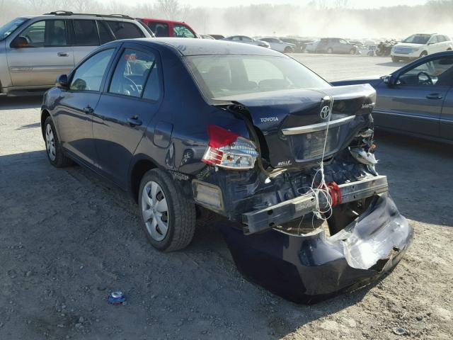 JTDBT923284007628 - 2008 TOYOTA YARIS BLUE photo 3