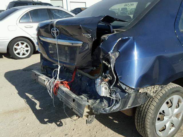 JTDBT923284007628 - 2008 TOYOTA YARIS BLUE photo 9