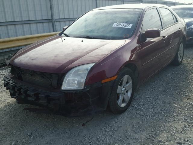 3FAHP07Z67R197694 - 2007 FORD FUSION SE BURGUNDY photo 2