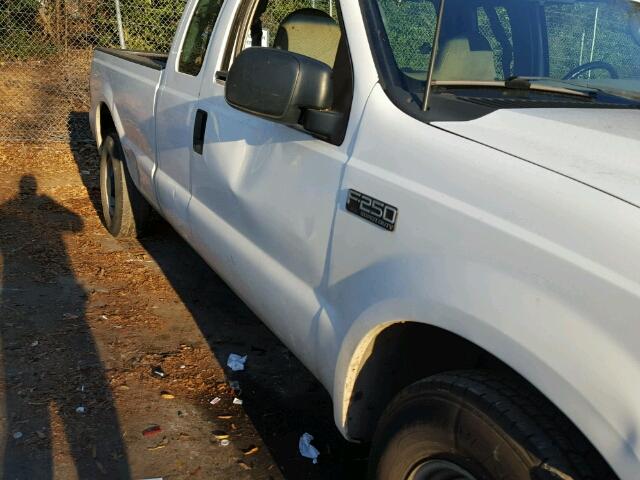 1FTNX20L83EB09739 - 2003 FORD F250 SUPER WHITE photo 9