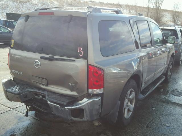 5N1AA08B06N722566 - 2006 NISSAN ARMADA SE GRAY photo 4