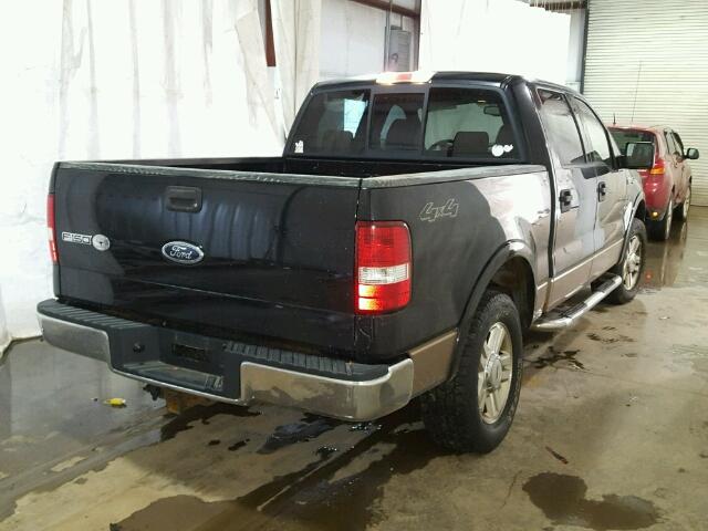 1FTPW14554KC47534 - 2004 FORD F150 SUPER BLACK photo 4