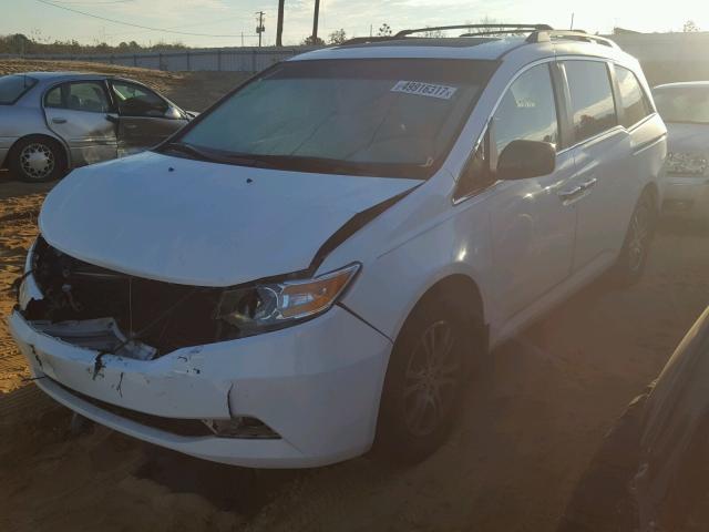 5FNRL5H64CB051916 - 2012 HONDA ODYSSEY EX WHITE photo 2