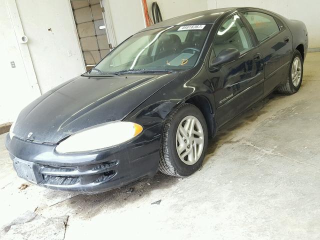 2B3HD46R71H640936 - 2001 DODGE INTREPID S BLACK photo 2