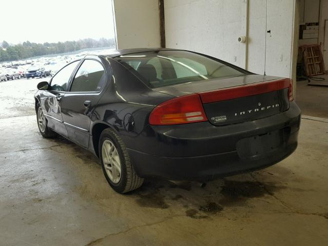 2B3HD46R71H640936 - 2001 DODGE INTREPID S BLACK photo 3