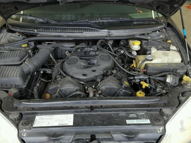 2B3HD46R71H640936 - 2001 DODGE INTREPID S BLACK photo 7