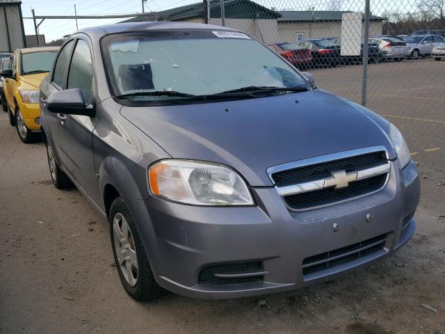 KL1TD56EX9B385142 - 2009 CHEVROLET AVEO LS SILVER photo 1