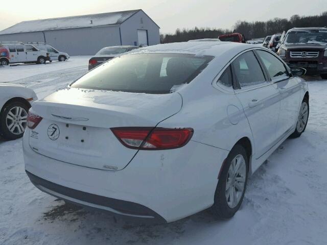 1C3CCCAB9FN574845 - 2015 CHRYSLER 200 LIMITE WHITE photo 4