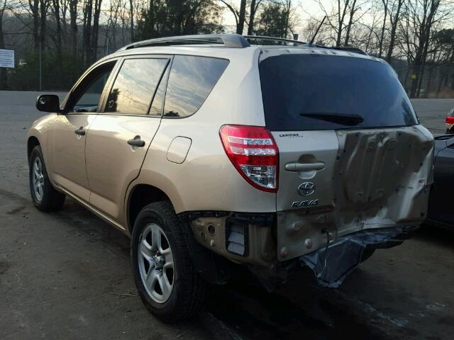 2T3ZF4DV9BW097166 - 2011 TOYOTA RAV4 GOLD photo 3