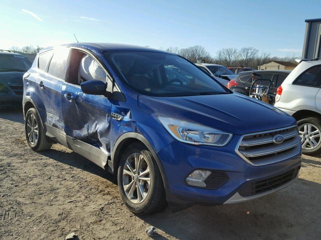 1FMCU0GD4HUB77158 - 2017 FORD ESCAPE SE BLUE photo 1