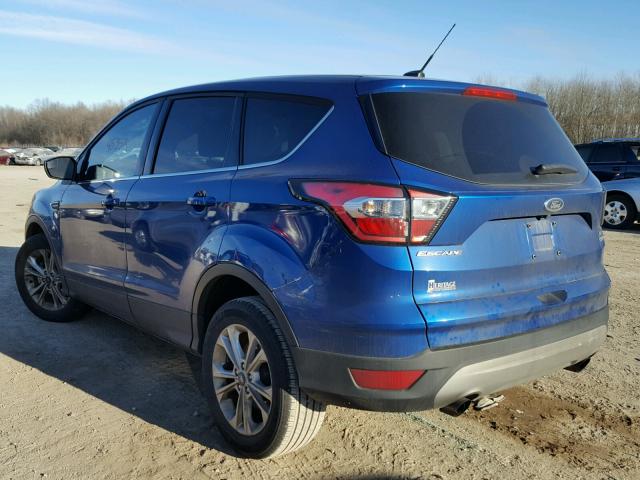 1FMCU0GD4HUB77158 - 2017 FORD ESCAPE SE 蓝色 照片 3
