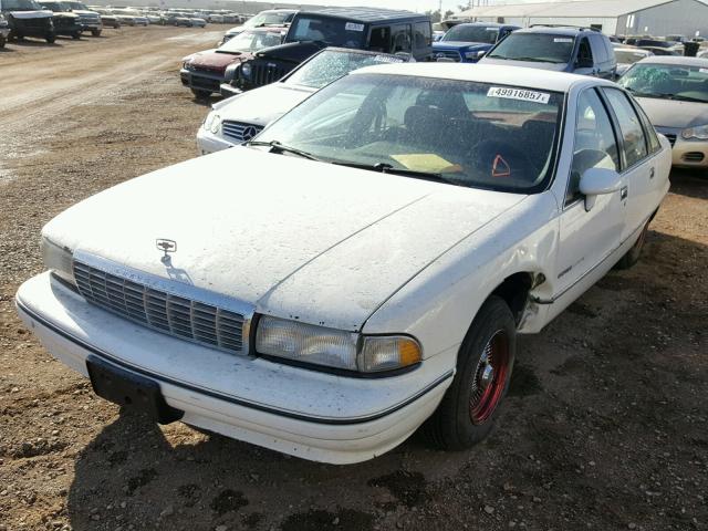 1G1BN53E5MW188024 - 1991 CHEVROLET CAPRICE CL WHITE photo 2