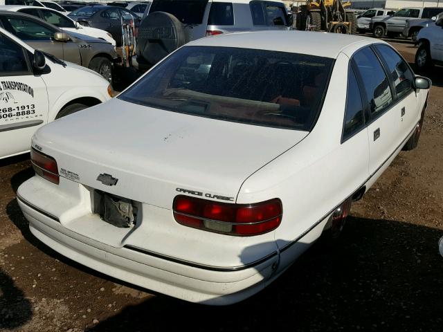 1G1BN53E5MW188024 - 1991 CHEVROLET CAPRICE CL WHITE photo 4