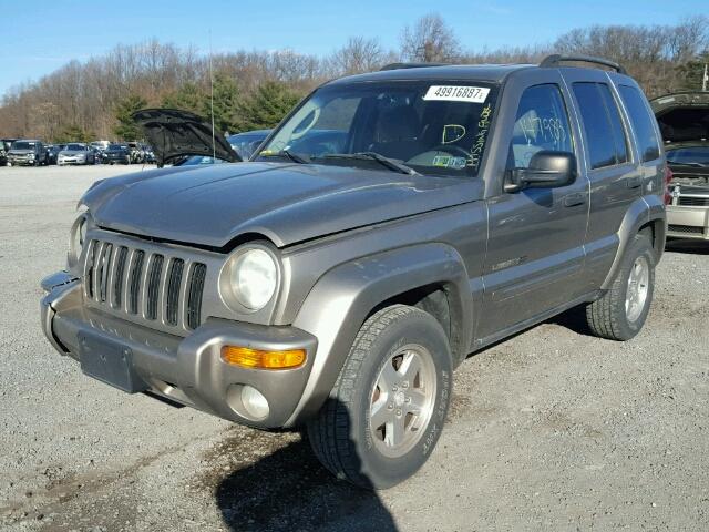 1J4GL58K63W614409 - 2003 JEEP LIBERTY LI GREEN photo 2