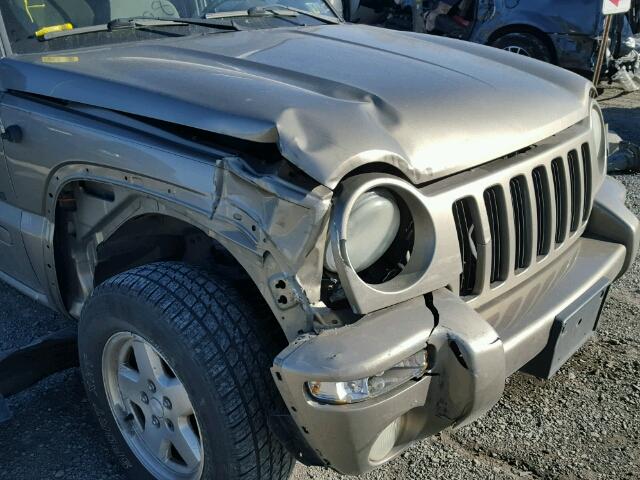 1J4GL58K63W614409 - 2003 JEEP LIBERTY LI GREEN photo 9