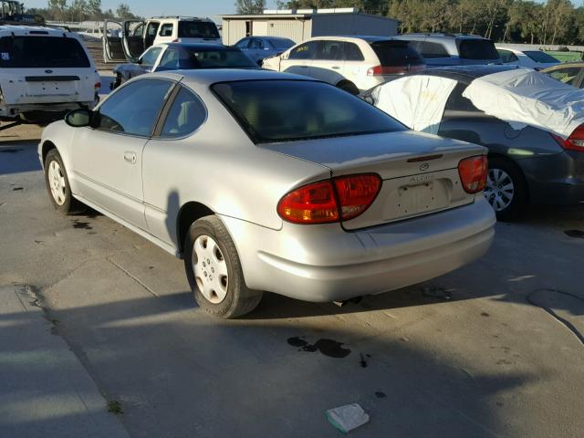 1G3NK12T11C154178 - 2001 OLDSMOBILE ALERO GX SILVER photo 3