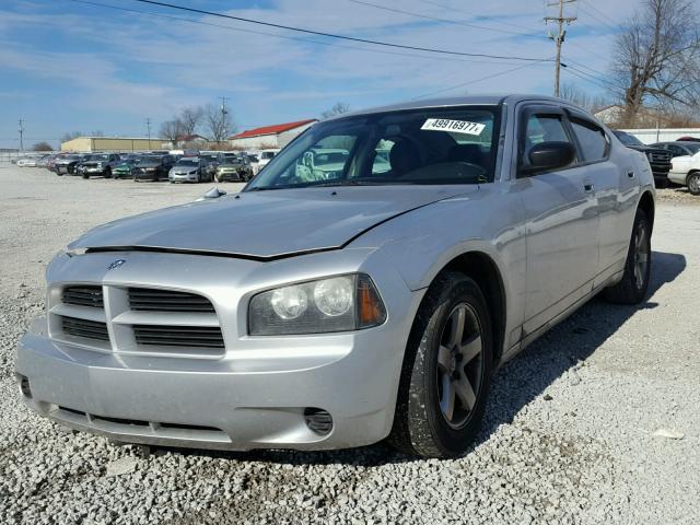 2B3KA43D29H573195 - 2009 DODGE CHARGER SILVER photo 2