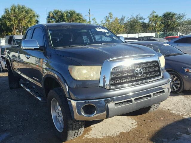 5TFSV54167X001925 - 2007 TOYOTA TUNDRA DOU GRAY photo 1