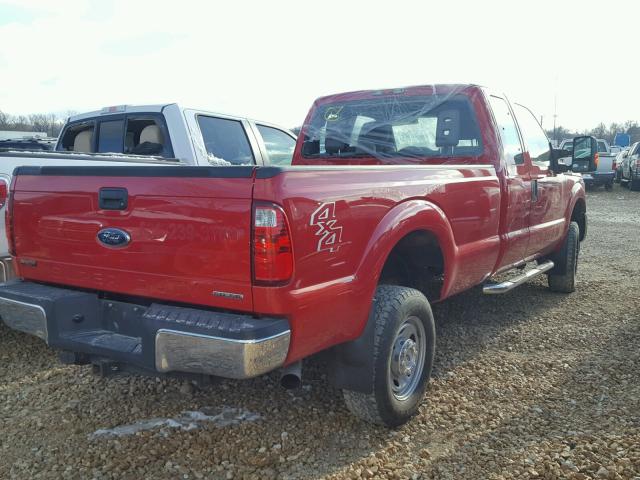 1FT7X2B66FEC01663 - 2015 FORD F250 SUPER RED photo 4