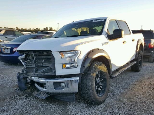 1FTEW1E85HKC84704 - 2017 FORD F150 SUPER WHITE photo 2