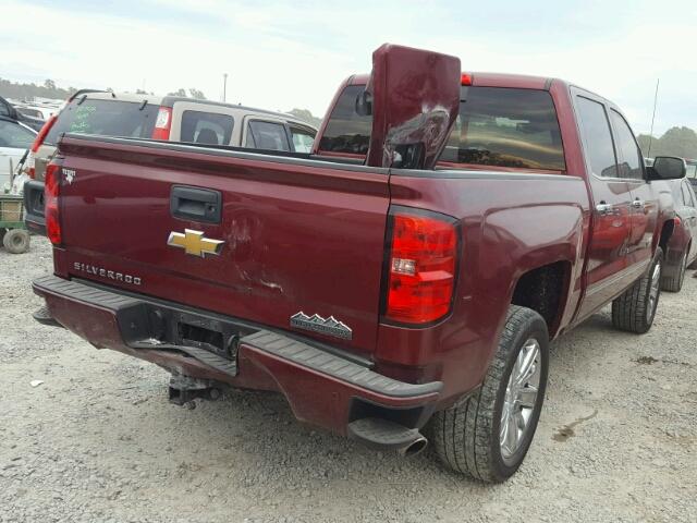 3GCUKTEC1FG255938 - 2015 CHEVROLET SILVERADO MAROON photo 4